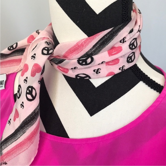 Moschino Cheap and Chic Silk Handkerchief Scarf - Picture 2 of 6